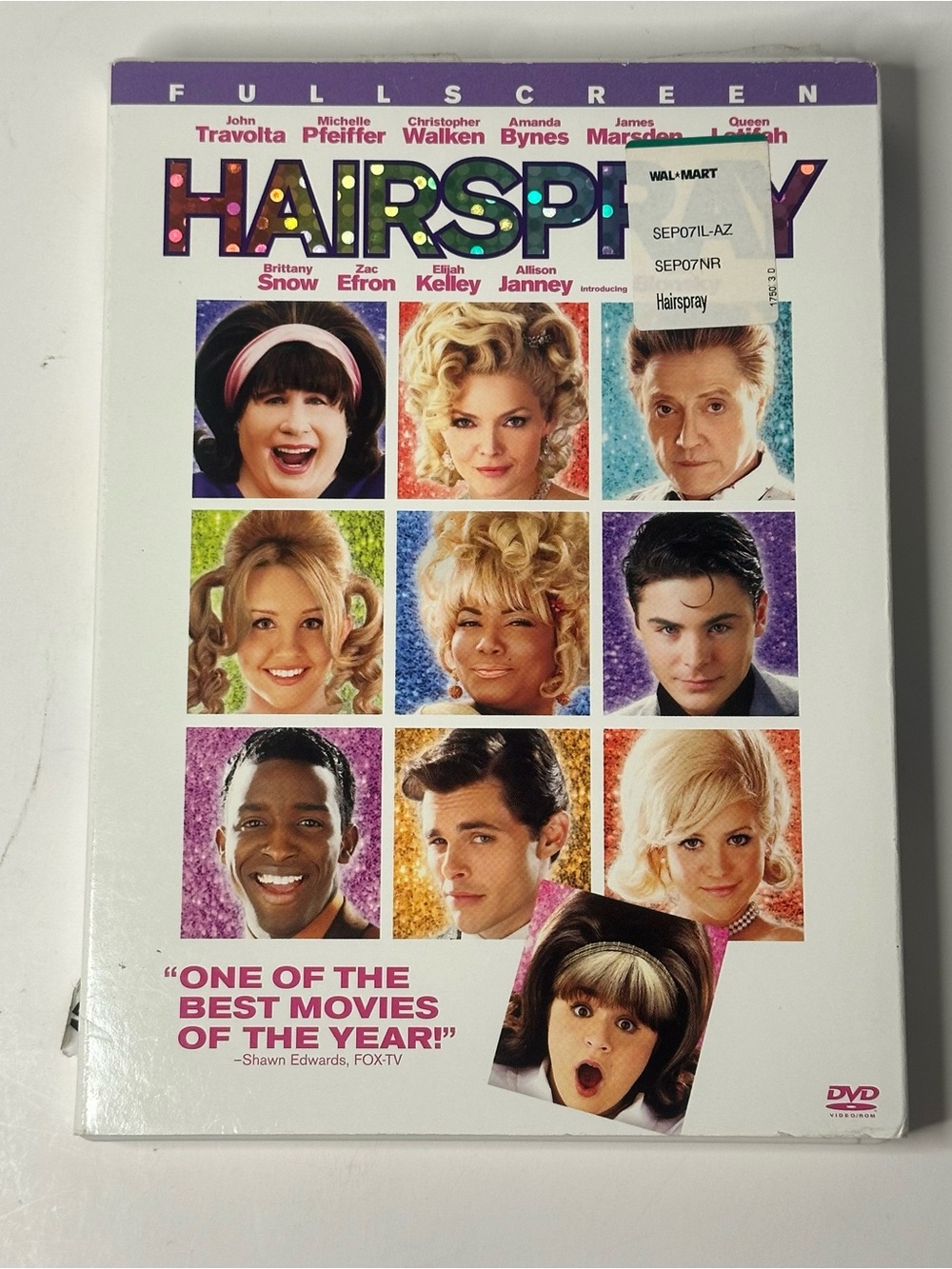 Hairspray DVD 2007 Fullscreen John Travolta Zac Efron Queen Latifa Music Comedy